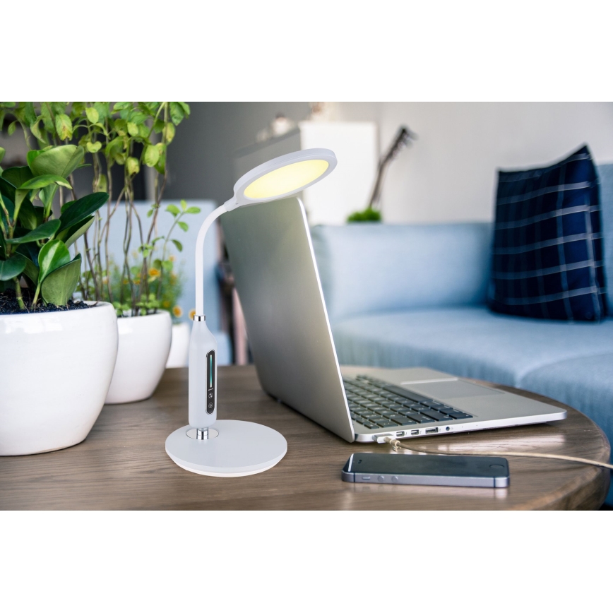 Globo - LED bordlampe m. touch-funktion dæmpbar LED/9W/230V 3000/4000/6500K grå