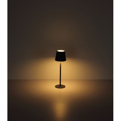 Globo - Udendørs LED lampe touch-funktion dæmpbar LED/3W/3,7V IP44 1800mAh + USB sort