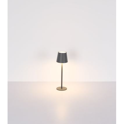 Globo - Udendørs LED lampe touch-funktion dæmpbar LED/3W/3,7V IP44 1800mAh + USB sort