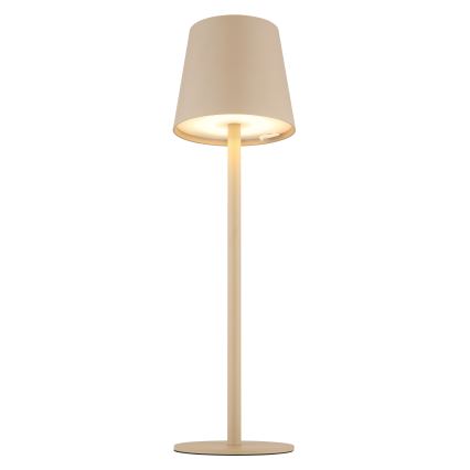 Globo - Udendørs LED lampe touch-funktion dæmpbar LED/3W/3,7V IP44 1800 mAh USB beige