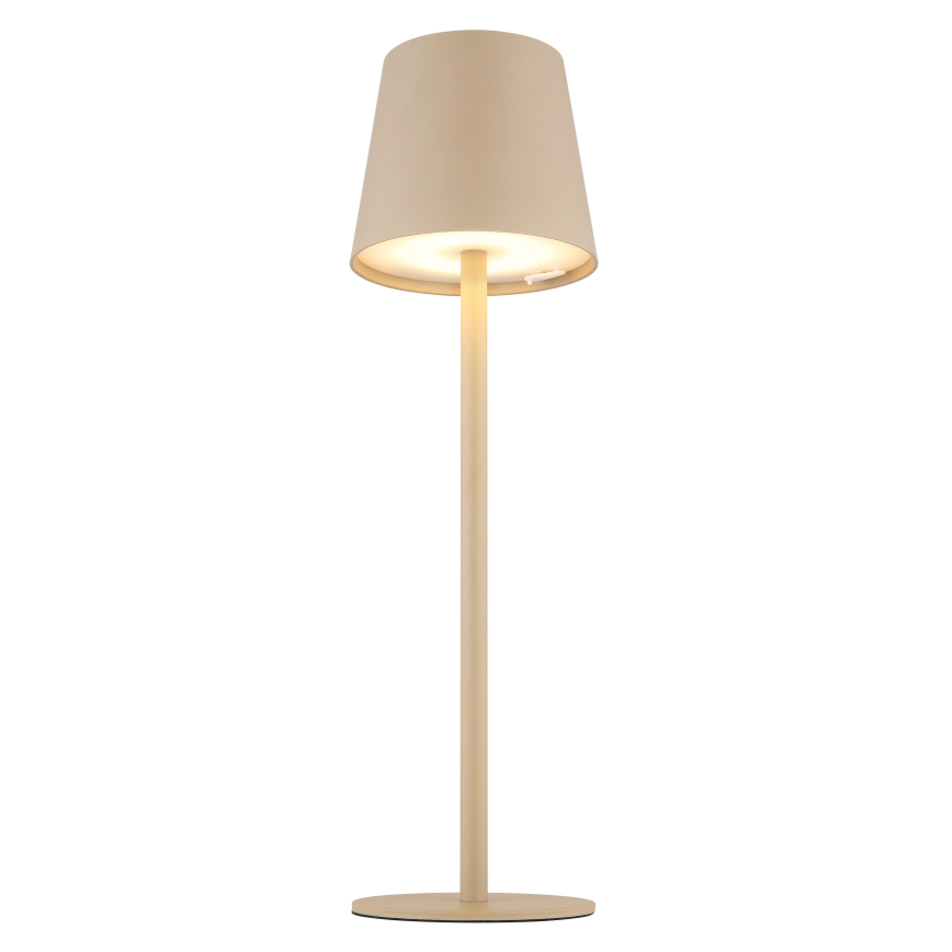 Globo - Udendørs LED lampe touch-funktion dæmpbar LED/3W/3,7V IP44 1800 mAh USB beige