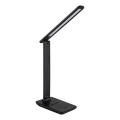 Globo 58439SA - LED bordlampe m. touch-funktion dæmpbar og genopladelig BRIGHTON LED/5W/5V 1800 mAh sort