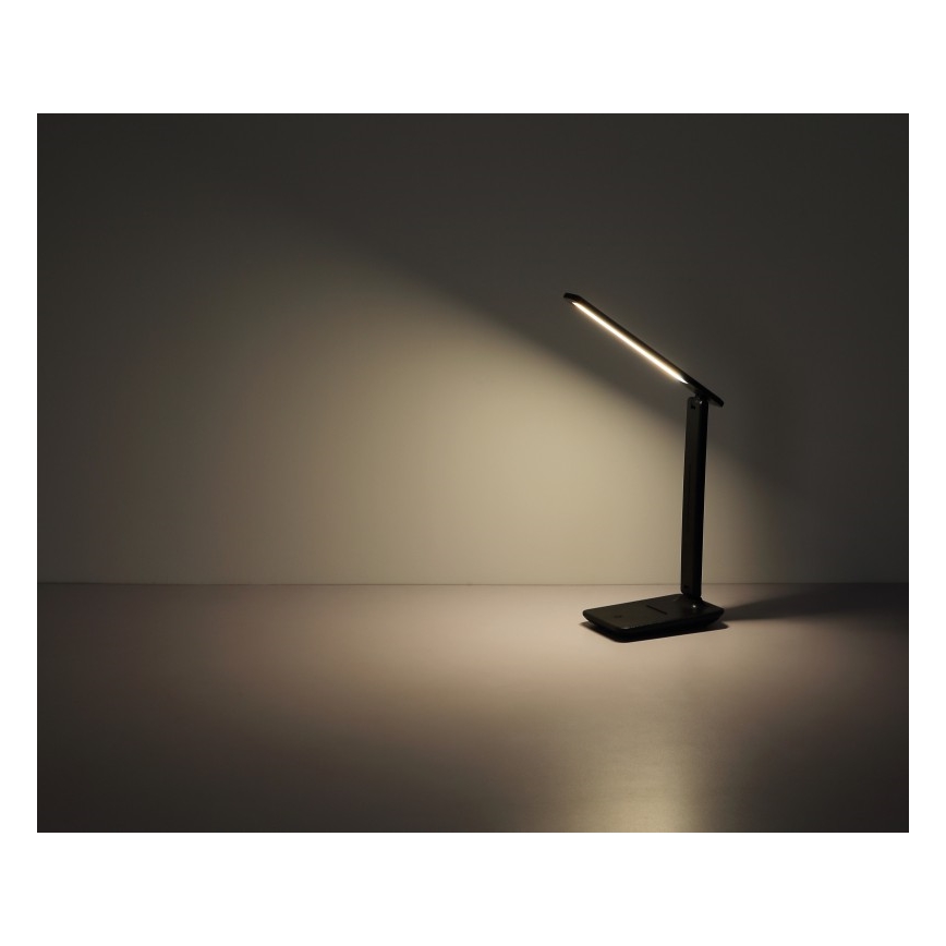 Globo 58439SA - LED bordlampe m. touch-funktion dæmpbar og genopladelig BRIGHTON LED/5W/5V 1800 mAh sort