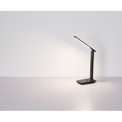Globo 58439SA - LED bordlampe m. touch-funktion dæmpbar og genopladelig BRIGHTON LED/5W/5V 1800 mAh sort