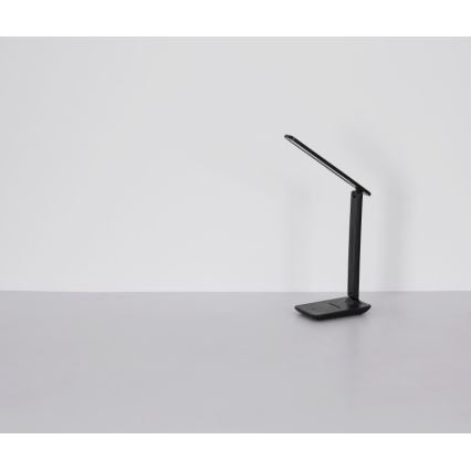 Globo 58439SA - LED bordlampe m. touch-funktion dæmpbar og genopladelig BRIGHTON LED/5W/5V 1800 mAh sort