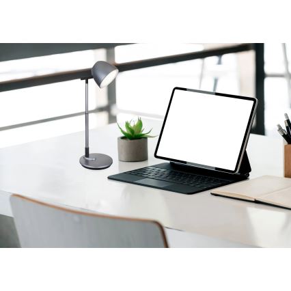 Globo - LED bordlampe m. touch-funktion dæmpbar LED/7,5W/230V 3000K/4000K/6500K grå