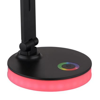 Globo - LED bordlampe m. RGBW-farver  m. touch-funktion dæmpbar LED/5W/230V + LED/2W 2700K/4000K/6500K sort
