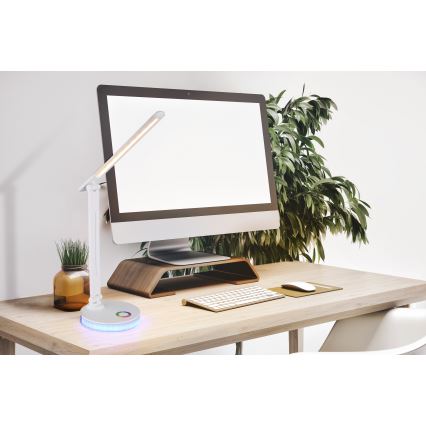 Globo - LED bordlampe m. RGBW-farver m. touch-funktion dæmpbar LED/5W/230V + LED/2W 2700K/4000K/6500K hvid