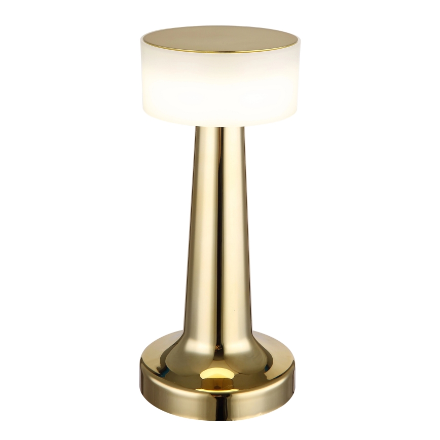 Globo - LED bordlampe m. touch-funktion dæmpbar LED/1W/3,7V 2700K/4000K/6500K 800 mAh USB guldfarvet