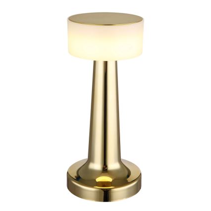 Globo - LED bordlampe m. touch-funktion dæmpbar LED/1W/3,7V 2700K/4000K/6500K 800 mAh USB guldfarvet