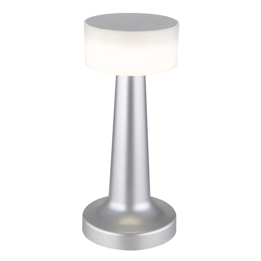 Globo - LED bordlampe m. touch-funktion dæmpbar LED/1W/3,7V 2700K/4000K/6500K 800 mAh USB mat krom