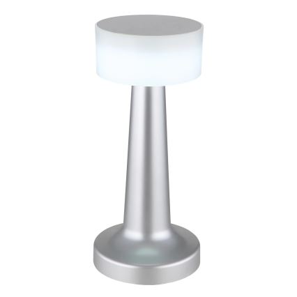 Globo - LED bordlampe m. touch-funktion dæmpbar LED/1W/3,7V 2700K/4000K/6500K 800 mAh USB mat krom