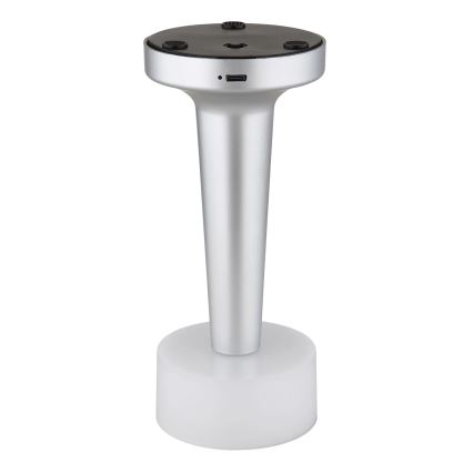 Globo - LED bordlampe m. touch-funktion dæmpbar LED/1W/3,7V 2700K/4000K/6500K 800 mAh USB mat krom