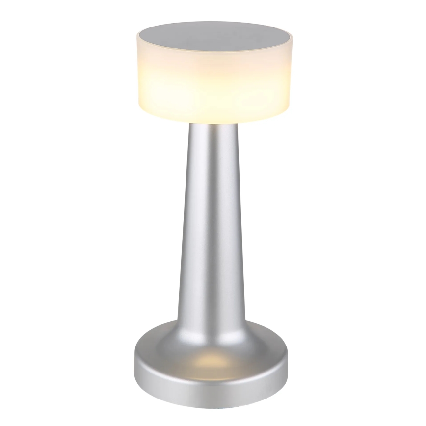 Globo - LED dæmpbar touch bordlampe LED/1W/3,7V 2700K/4000K/6500K 800 mAh USB mat krom
