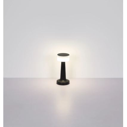 Globo - LED bordlampe m. touch-funktion dæmpbar LED/1W/3,7V 2700K/4000K/6500K 800 mAh USB sort