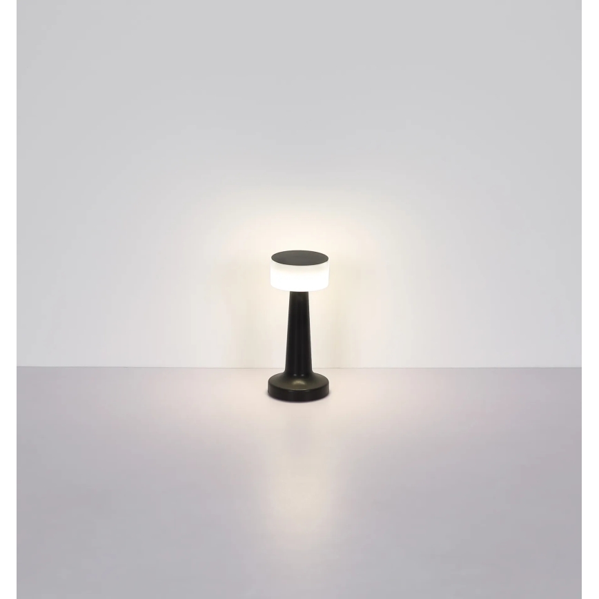 Globo - LED bordlampe m. touch-funktion dæmpbar LED/1W/3,7V 2700K/4000K/6500K 800 mAh USB sort