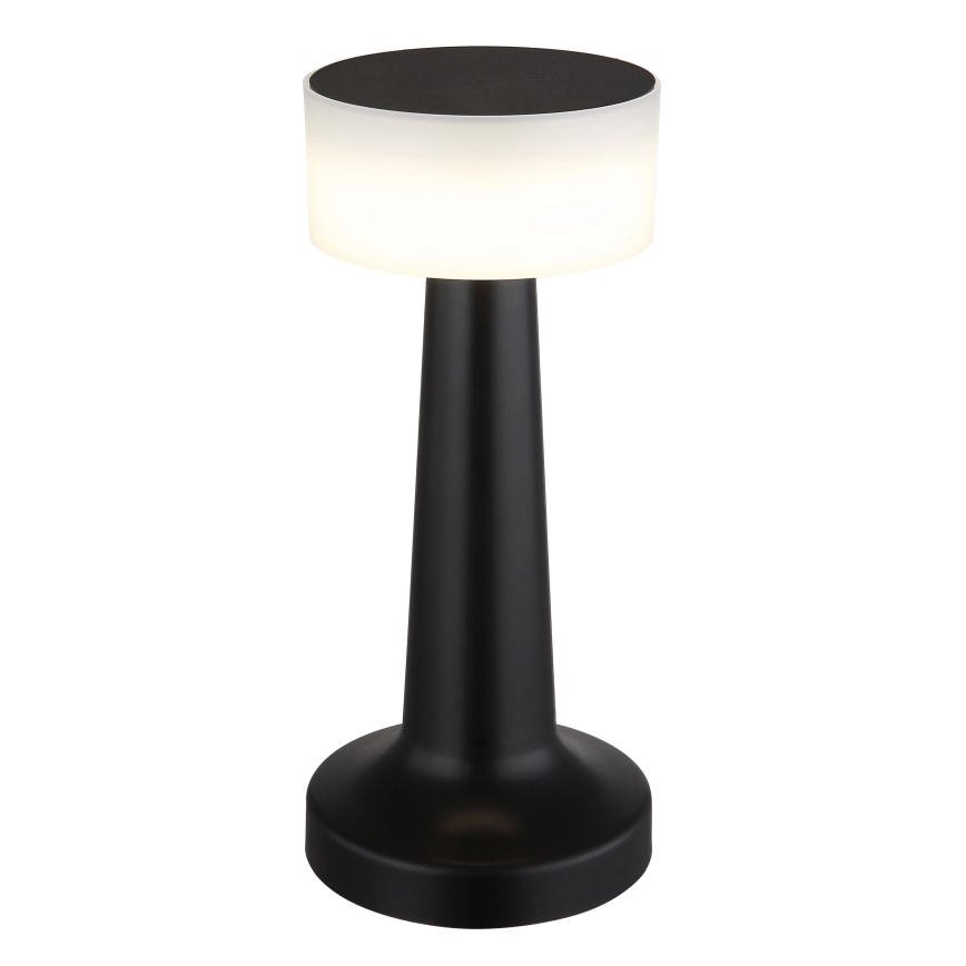Globo - LED bordlampe m. touch-funktion dæmpbar LED/1W/3,7V 2700K/4000K/6500K 800 mAh USB sort