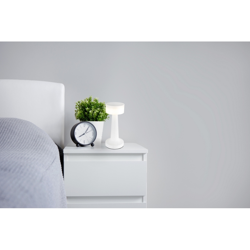 Globo - LED dæmpbar touch bordlampe LED/1W/3,7V 2700K/4000K/6500K 800 mAh USB hvid