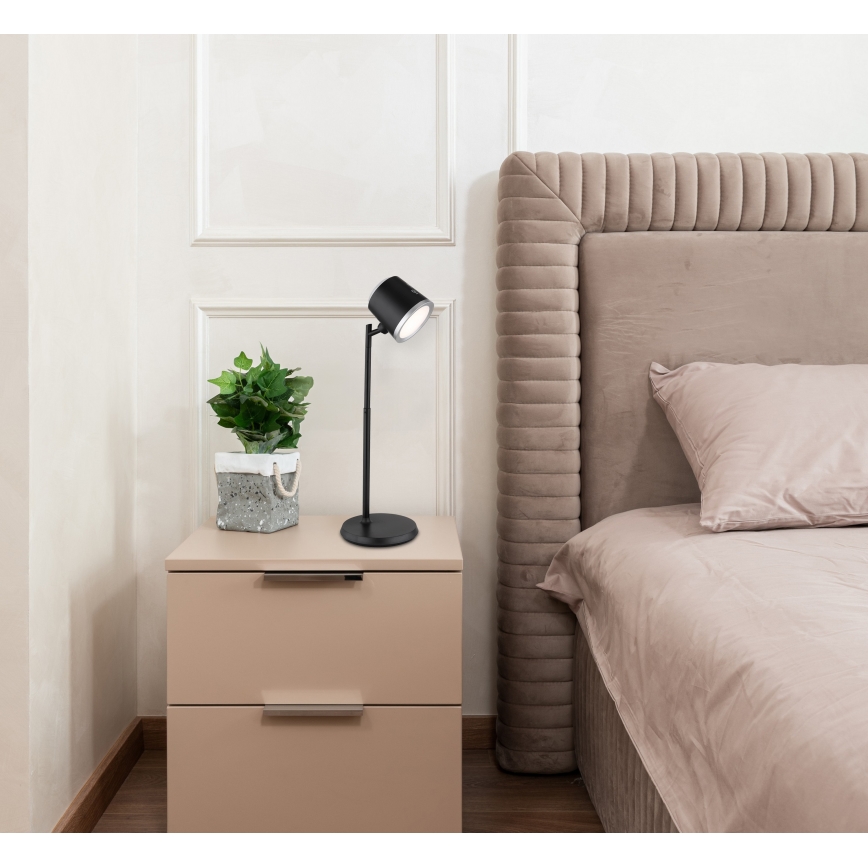 Globo - LED bordlampe m. touch-funktion dæmpbar 04.01.2001 LED/6W/3,7V 3000K/4000K/6500K 1500 mAh USB sort