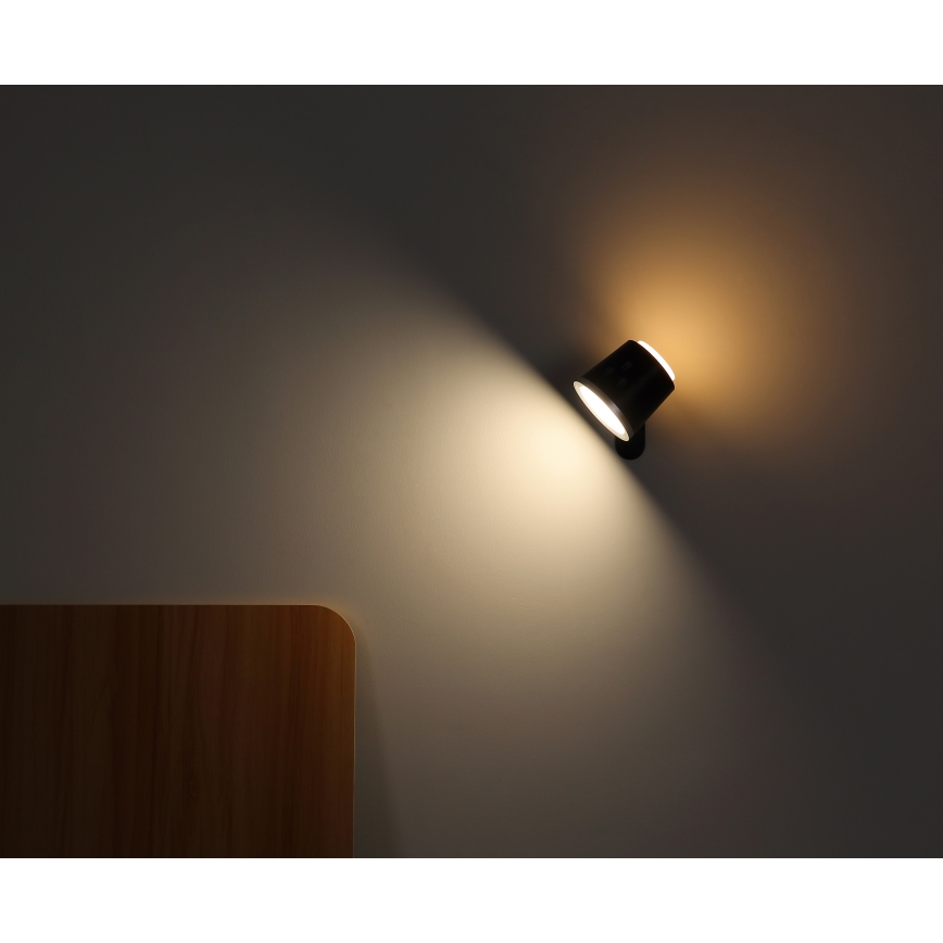 Globo - LED bordlampe m. touch-funktion dæmpbar 04.01.2001 LED/6W/3,7V 3000K/4000K/6500K 1500 mAh USB sort