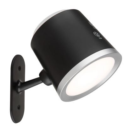 Globo - LED bordlampe m. touch-funktion dæmpbar 04.01.2001 LED/6W/3,7V 3000K/4000K/6500K 1500 mAh USB sort