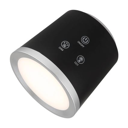 Globo - LED bordlampe m. touch-funktion dæmpbar 04.01.2001 LED/6W/3,7V 3000K/4000K/6500K 1500 mAh USB sort