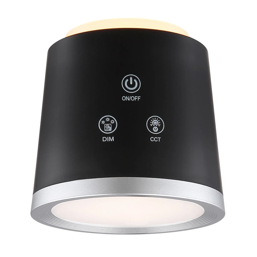 Globo - LED bordlampe m. touch-funktion dæmpbar 04.01.2001 LED/6W/3,7V 3000K/4000K/6500K 1500 mAh USB sort