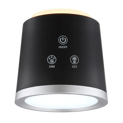 Globo - LED bordlampe m. touch-funktion dæmpbar 04.01.2001 LED/6W/3,7V 3000K/4000K/6500K 1500 mAh USB sort