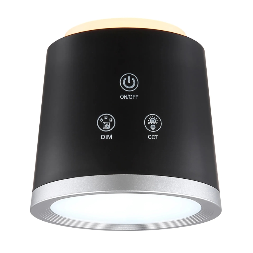 Globo - LED bordlampe m. touch-funktion dæmpbar 04.01.2001 LED/6W/3,7V 3000K/4000K/6500K 1500 mAh USB sort