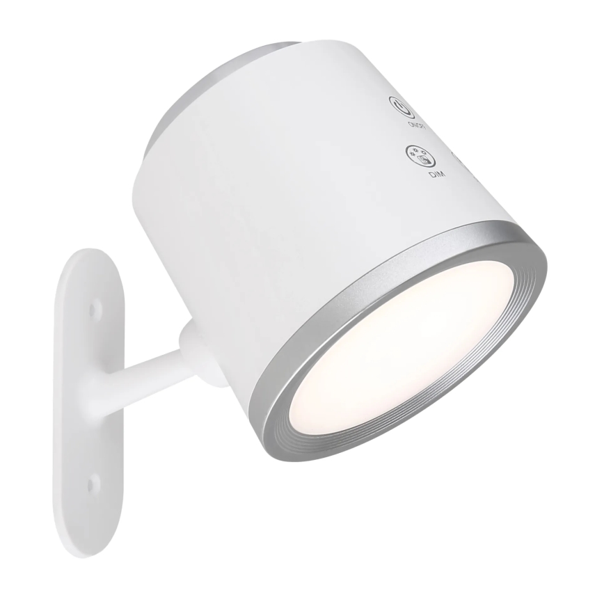 Globo - LED bordlampe m. touch-funktion dæmpbar 04.01.2001 LED/6W/3,7V 3000K/4000K/6500K 1500 mAh USB hvid