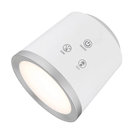 Globo - LED bordlampe m. touch-funktion dæmpbar 04.01.2001 LED/6W/3,7V 3000K/4000K/6500K 1500 mAh USB hvid