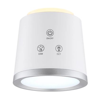 Globo - LED bordlampe m. touch-funktion dæmpbar 04.01.2001 LED/6W/3,7V 3000K/4000K/6500K 1500 mAh USB hvid