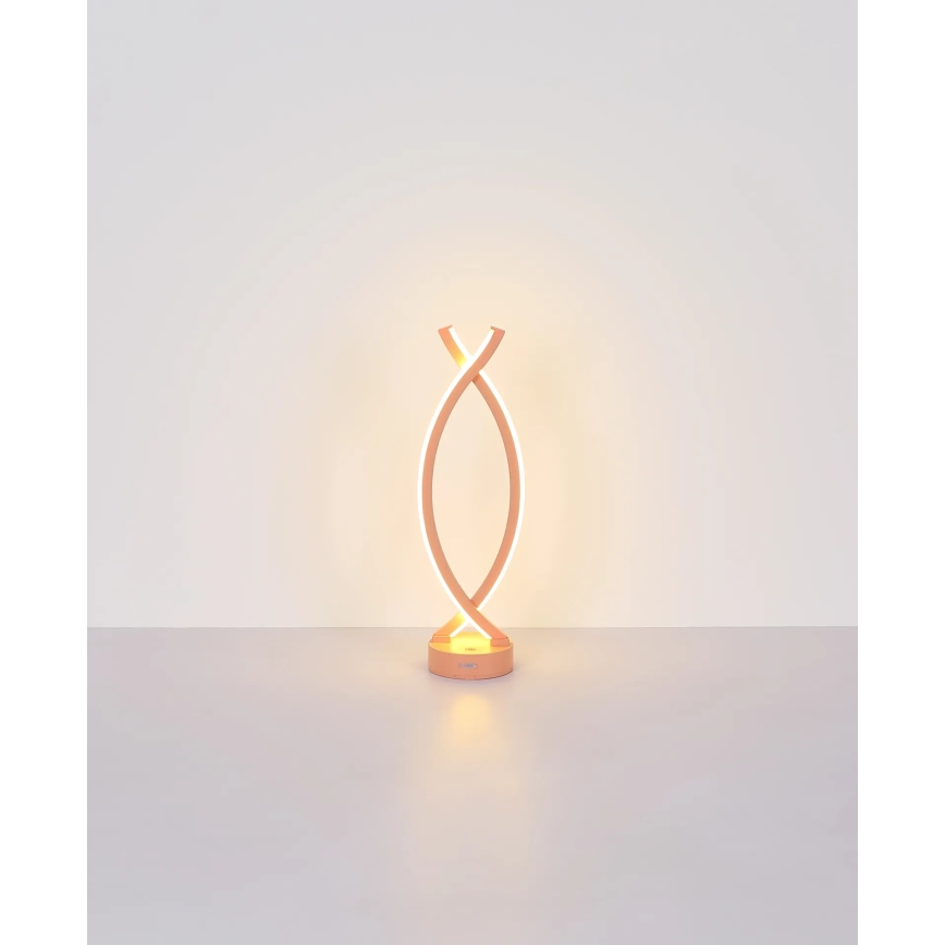 Globo - LED bordlampe m. touch-funktion dæmpbar LED/1W/3,7V 3000K 1800 mAh USB lyserød