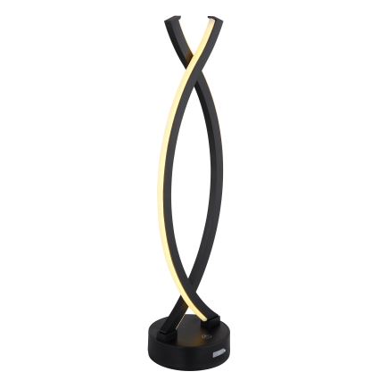 Globo - LED bordlampe m. touch-funktion dæmpbar LED/1W/3,7V 3000K 1800 mAh USB sort