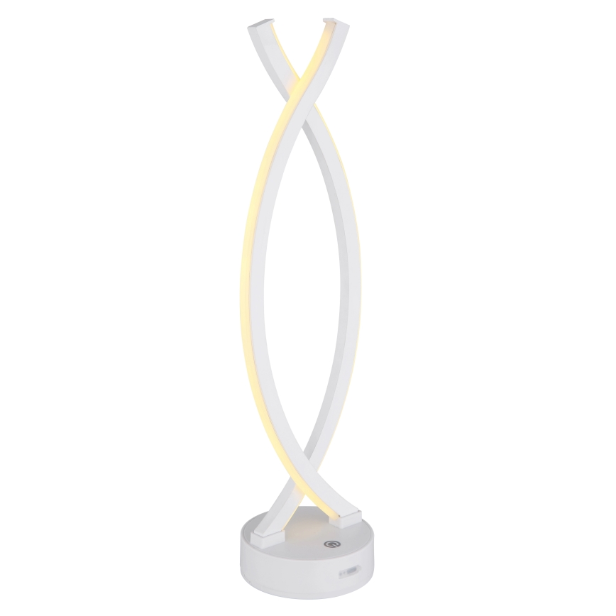 Globo - LED bordlampe m. touch-funktion dæmpbar LED/1W/3,7V 3000K 1800 mAh USB hvid