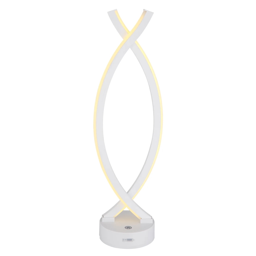 Globo - LED bordlampe m. touch-funktion dæmpbar LED/1W/3,7V 3000K 1800 mAh USB hvid