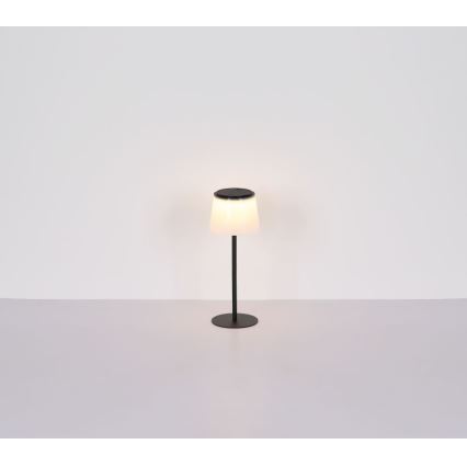 Globo - Udendørs LED bordlampe m. touch-funktion dæmpbar LED/1,8W/5V IP44 1800 mAh sort/hvid