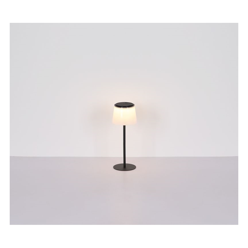 Globo - Udendørs LED bordlampe m. touch-funktion dæmpbar LED/1,8W/5V IP44 1800 mAh sort/hvid