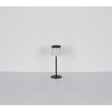 Globo - Udendørs LED bordlampe m. touch-funktion dæmpbar LED/1,8W/5V IP44 1800 mAh sort/hvid