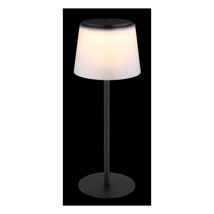 Globo - Udendørs LED bordlampe m. touch-funktion dæmpbar LED/1,8W/5V IP44 1800 mAh sort/hvid