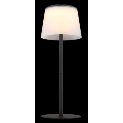 Globo - Udendørs LED bordlampe m. touch-funktion dæmpbar LED/1,8W/5V IP44 1800 mAh sort/hvid