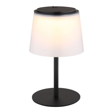 Globo - Udendørs LED bordlampe m. touch-funktion dæmpbar LED/1,8W/5V IP44 1800 mAh sort/hvid