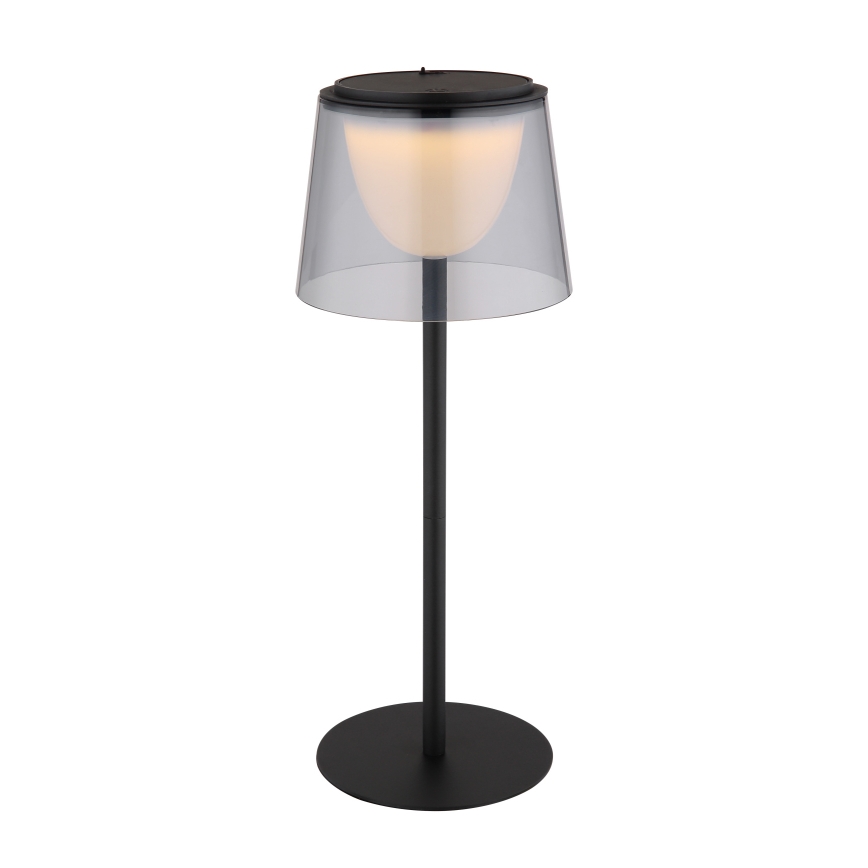 Globo - Udendørs LED bordlampe m. touch-funktion dæmpbar LED/1,8W/5V IP44 1800 mAh sort/røget