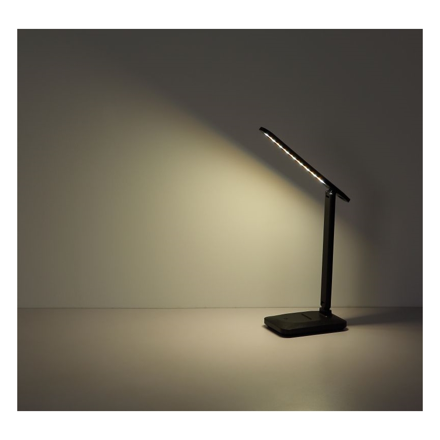 Globo - LED bordlampe m. touch-funktion dæmpbar LED/3W/5V 2800/4000/6500K 1800 mAh sort