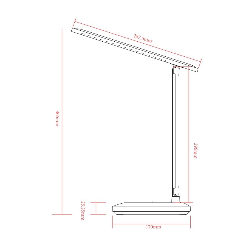 Globo - LED Dæmpbar Touch Opladelig Bordlampe LED/3W/5V 2800/4000/6500K 1800 mAh hvid