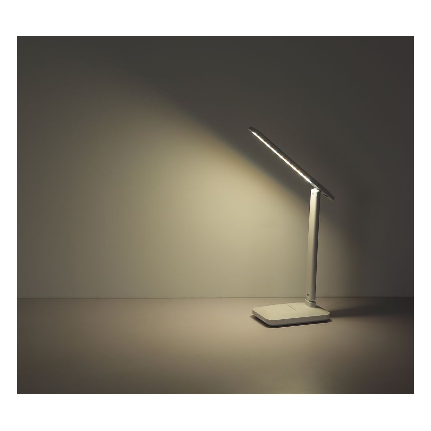Globo - LED bordlampe m. touch-funktion dæmpbar og genopladelig LED/3W/5V 2800/4000/6500K 1800 mAh hvid