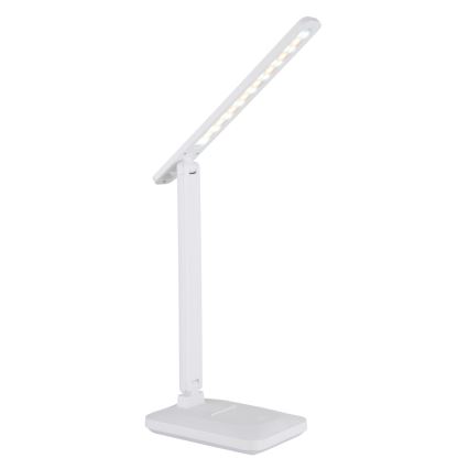 Globo - LED bordlampe m. touch-funktion dæmpbar og genopladelig LED/3W/5V 2800/4000/6500K 1800 mAh hvid