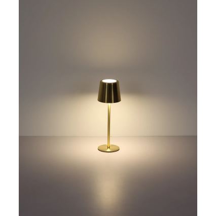 Globo - LED dæmpbar berøringsfølsom genopladelig bordlampe LED/2W/3,7V 3000/4000/6000K 2200 mAh guld