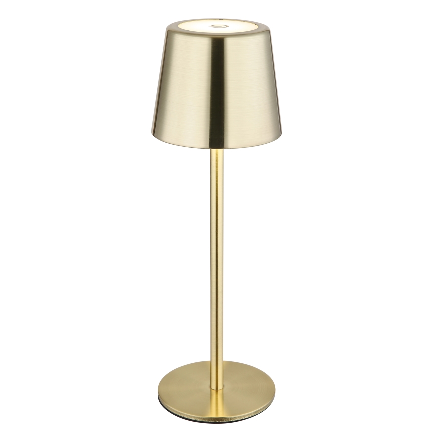 Globo - LED dæmpbar berøringsfølsom genopladelig bordlampe LED/2W/3,7V 3000/4000/6000K 2200 mAh guld