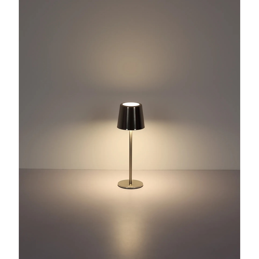 Globo - Dæmpbar berøringsbetjent genopladelig bordlampe LED/2W/3,7V 3000/4000/6000K 2200 mAh blank krom